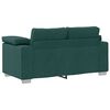 vidaXL Sofa 2 pcs M&oslash;rkegr&oslash;n 219 x 80 x 82 cm Stof