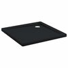 vidaXL Brusebund Tray med Dots 80 x 80 x 4 cm ABS Sort