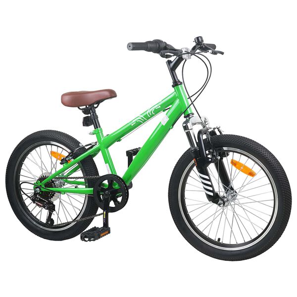vidaXL Kids Mountain Bike 20 tommer 6-Speed til 5-8 &aring;r gamle Gr&oslash;n