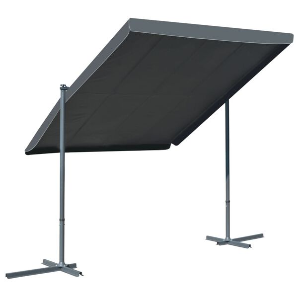 vidaXL pavillon vipbart glidetag 350x253x196 cm antracitgr&aring;