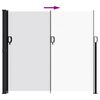 vidaXL sammenrullelig sidemarkise 180x600 cm hvid