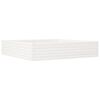 vidaXL plantekasse 110x110x23 cm massivt fyrretræ hvid
