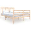 vidaXL sengeramme 150x200 cm King Size massivt tr&aelig;