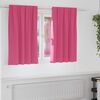 vidaXL M&oslash;rkl&aelig;gningsgardiner med ringe 2 pcs Lys Pink 140 x 140 cm