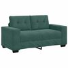 vidaXL Sofa S&aelig;t 3 pcs M&oslash;rkegr&oslash;n 221 x 80 x 80 cm Fl&oslash;jl