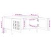 vidaXL Sofabord Naturfarvet 80 x 50 x 40 cm Massivt mangotr&aelig;