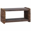 vidaXL Sidebord Naturfarvet 44,5 x 45 x 45 cm Massiv Mahogni