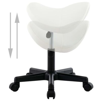 vidaXL arbejdsstol kunstlæder hvid