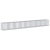 vidaXL gabionkurv med cover 850x100x100 cm galvaniseret jern