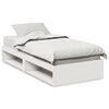 vidaXL daybed med reol uden madras 75x190 cm massivt fyrretr&aelig; hvid