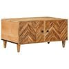 vidaXL Sofabord Brun 80 x 50 x 40 cm Massivt mangotr&aelig;