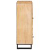 vidaXL Highboard med skuffe Brun 40 x 33 x 110 cm Massivt mangotr&aelig;