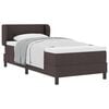 vidaXL Box spring seng med hovedg&aelig;rde M&oslash;rk Brun 80 x 200 cm Stof