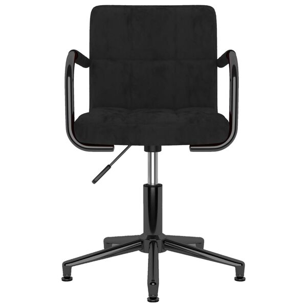 vidaXL drejelige spisebordsstole 4 stk. fl&oslash;jl sort