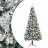 vidaXL Kunstigt juletr&aelig; med julekugle 120 cm 150 LED'er Varm hvid