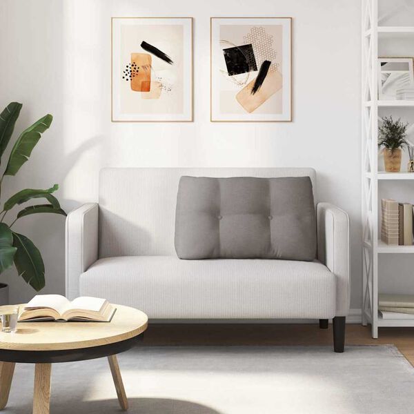 vidaXL Rygpude Gr&aring;brun 80 x 24 x 50 cm Stof