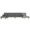 vidaXL L-formet sovesofa 260x140x70 cm stof mørkegrå
