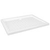vidaXL brusekar med dupper 90x70x4 cm ABS hvid
