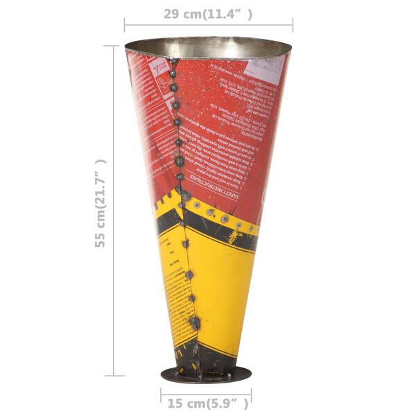 vidaXL paraplystativ 29x55 cm jern flerfarvet