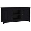 vidaXL tv-bord 103x36,5x52 cm massivt fyrretr&aelig; sort