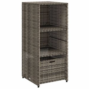 vidaXL opbevaringsskab til haven 50x55x115 cm polyrattan gr&aring;