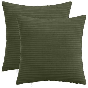 vidaXL Pudebetr&aelig;k 2 pcs HEERLEN Gr&oslash;n 30 x 30 cm cordfl&oslash;jl