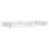 vidaXL gabion-h&oslash;jbed 200x100x20 cm galvaniseret st&aring;l