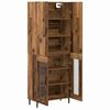 vidaXL Highboard Gammelt tr&aelig; 69,5 x 34 x 180 cm Konstrueret tr&aelig;