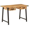 vidaXL skrivebord med skuffer 105x55x70 cm massivt mangotr&aelig; og jern