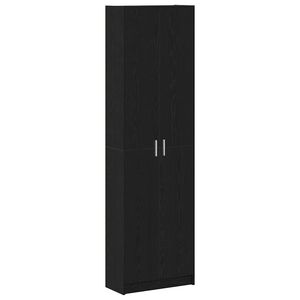 vidaXL Garderobeskab Sort eg 55 x 25 x 189 cm Konstrueret tr&aelig;