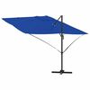 vidaXL Kantilever Roma Parasol Blå og Sort 352 x 251 x 260 cm