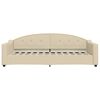 vidaXL daybed 90x200 cm stof cremefarvet