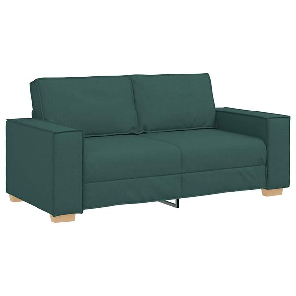 vidaXL 2-personers sofa m&oslash;rkegr&oslash;n 140 cm stof