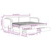 vidaXL daybed med udtræk og skuffer 90x200 cm stof lysegrå