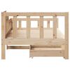 vidaXL daybed med skuffer 80x200 cm massivt fyrretræ