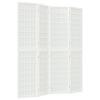 vidaXL 4-panels rumdeler 160x170 cm foldbar japansk stil hvid