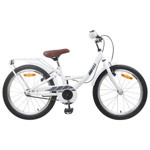 vidaXL B&oslash;rnecykel 20 tommer til b&oslash;rn i alderen 6-11 &aring;r Hvid