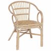 vidaXL Staplestol Naturfarvet 58 x 60 x 81 cm Rattan