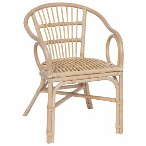 vidaXL Staplestol Naturfarvet 58 x 60 x 81 cm Rattan