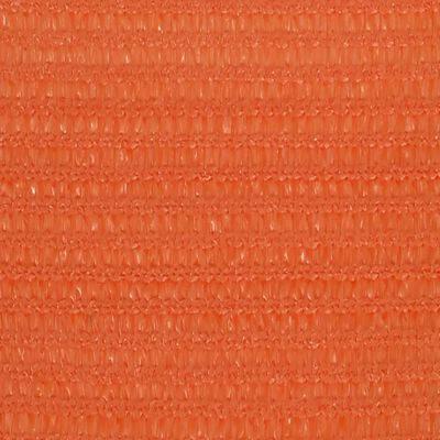 vidaXL solsejl 160 g/m² 3,5x3,5x4,9 m HDPE orange