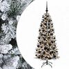 vidaXL Kunstigt juletr&aelig; med julekugle 240 cm 300 LED'er Varm hvid