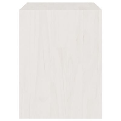 vidaXL sengeskabe 2 stk. 40x30,5x40 cm massivt fyrretræ hvid