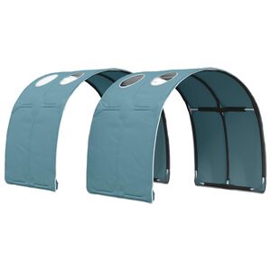 vidaXL Seng Tunnel 2 pcs Lys bl&aring; 211 x 67.5 x 2 cm Polyester