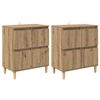 vidaXL Sideboards 2 stk. Artisan Egetr&aelig; 60 x 35 x 70 cm