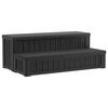 vidaXL Hot Tub Trin med Opbevaring 2-Trins Sort 93 x 57 x 35 cm PP