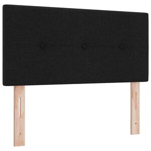 vidaXL Hovedg&aelig;rde med hovedg&aelig;rde Sort 90 cm Faux l&aelig;der