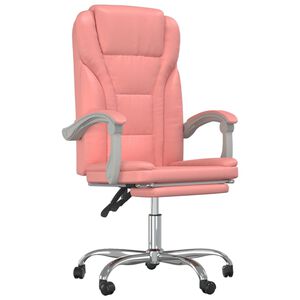 vidaXL kontorstol kunstl&aelig;der pink