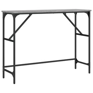 vidaXL konsolbord 100x32x75 cm konstrueret tr&aelig; gr&aring; sonoma-eg