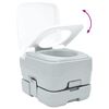 vidaXL Camping toilet Grå og Hvid 41,5 x 36,5 x 30 cm Polyethylen