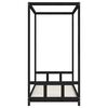 vidaXL sengeramme til juniorseng 90x190 cm massivt fyrretræ sort